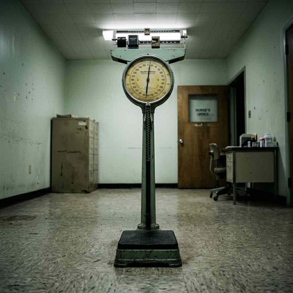 a scale at the gym