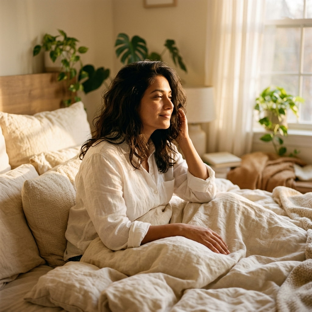 Pakistani woman exhausted at work — why so many need a sleep aid without melatonin