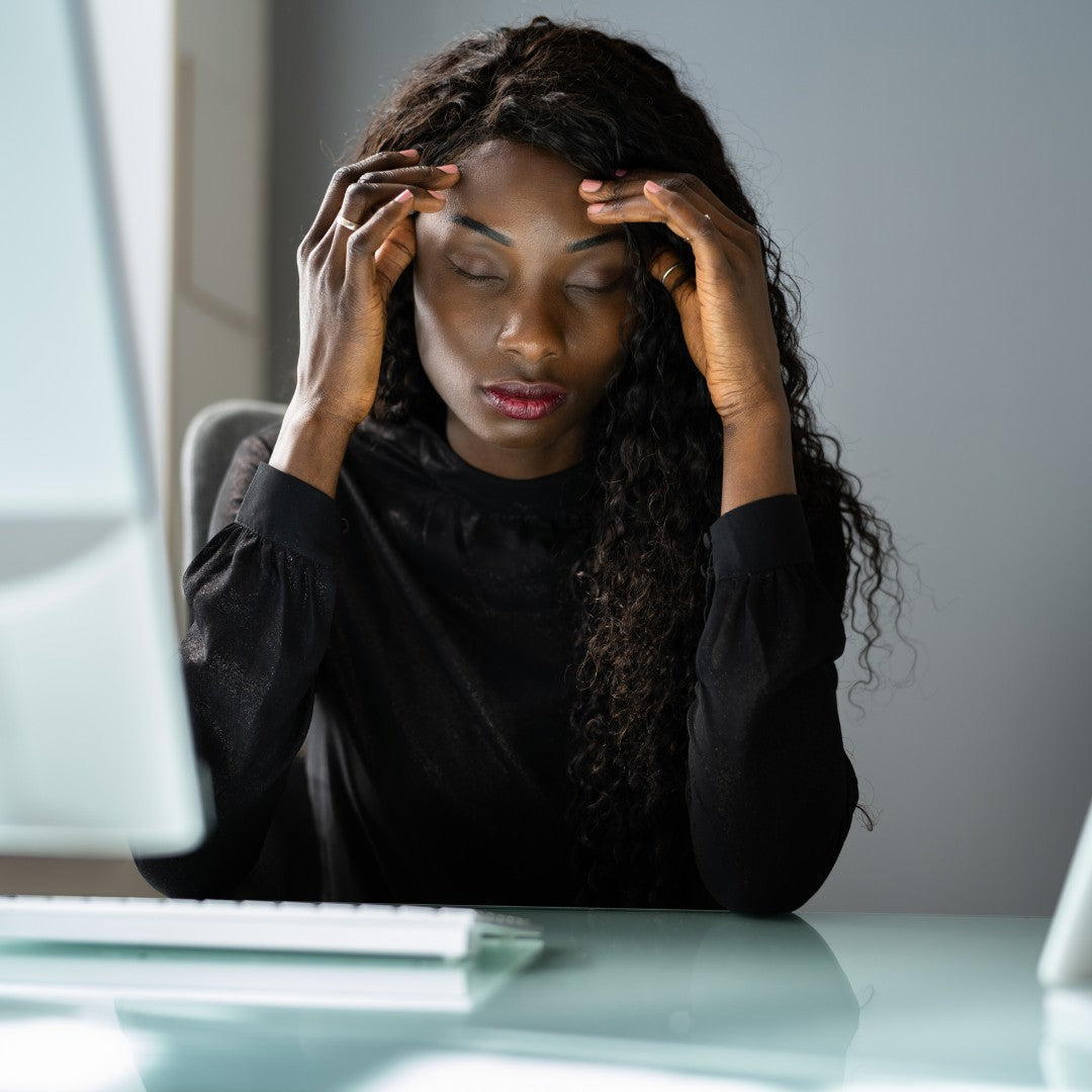 Tired woman in the morning — why stress, sleep, and blood sugar support are one system