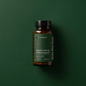 Brown Body Reset PM Restore for Nightly Calm and Sleep Support